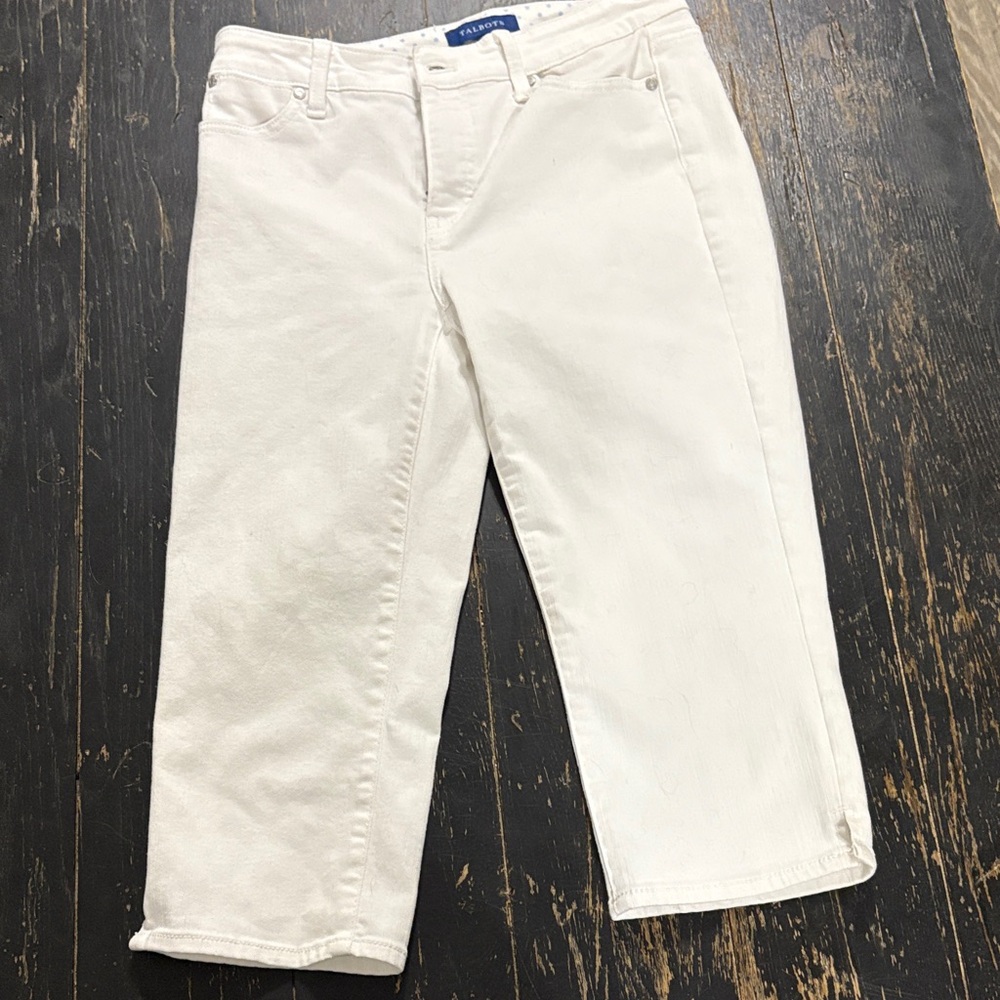 Talbots White Ankle Jeans